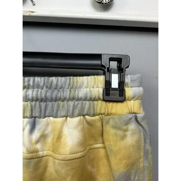Amaryllis x Ashlee Nichols Tie Dye Sweatpants‎ Womens Medium Yellow Gray Pockets - Picture 6 of 7